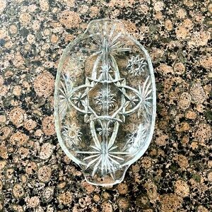 Vintage Glass Relish or Candy Dish EUC